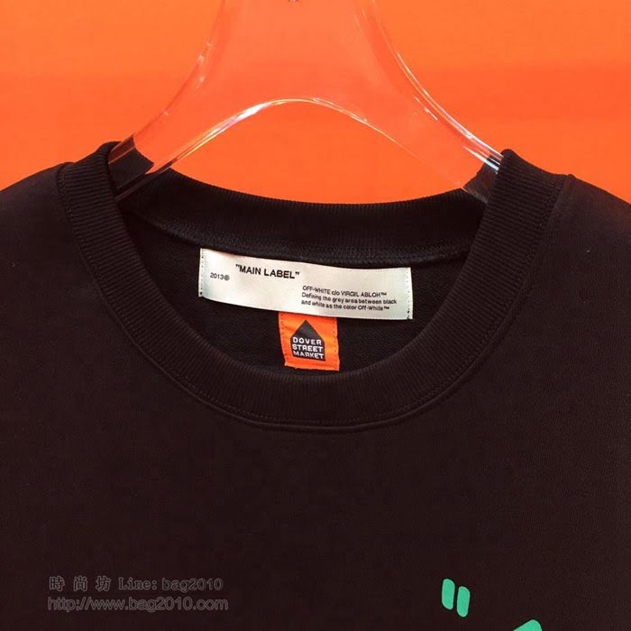 OffWhite男裝 19-20FW新款 最高品質 off新款圓領衛衣 off黑色套頭男衛衣  tzy2237